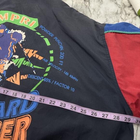 VTG 90s Campri Jacket Mens XL Puffer Action Ski Wear Snow Snowboard Bomber Coat - Picture 4 of 11